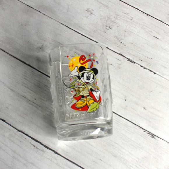 Vintage Walt Disney World Mickey Mouse Drinking Glass 2000 Millennium - Picture 7 of 11